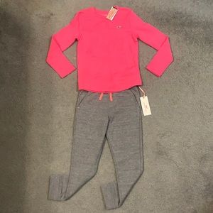NWT - Vineyard Vines Pink and Gray Girls Set